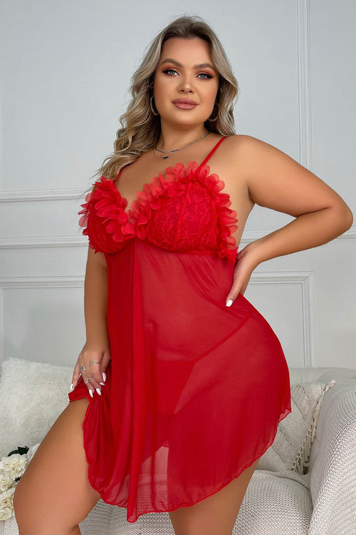 Plus Size Roses Babydoll