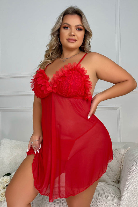 Plus Size Roses Babydoll