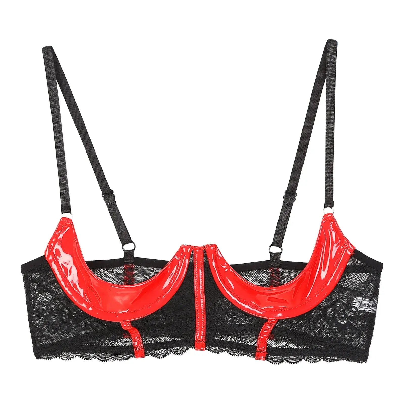 Open Cup Leather Lingerie ghalas