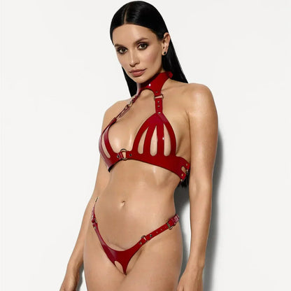 Faux Leather Lingerie Set Gothyx H lingerie