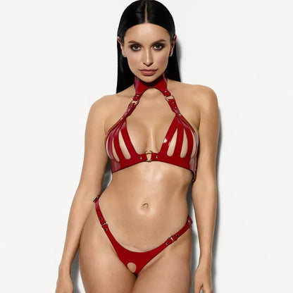 Faux Leather Lingerie Set Gothyx H lingerie