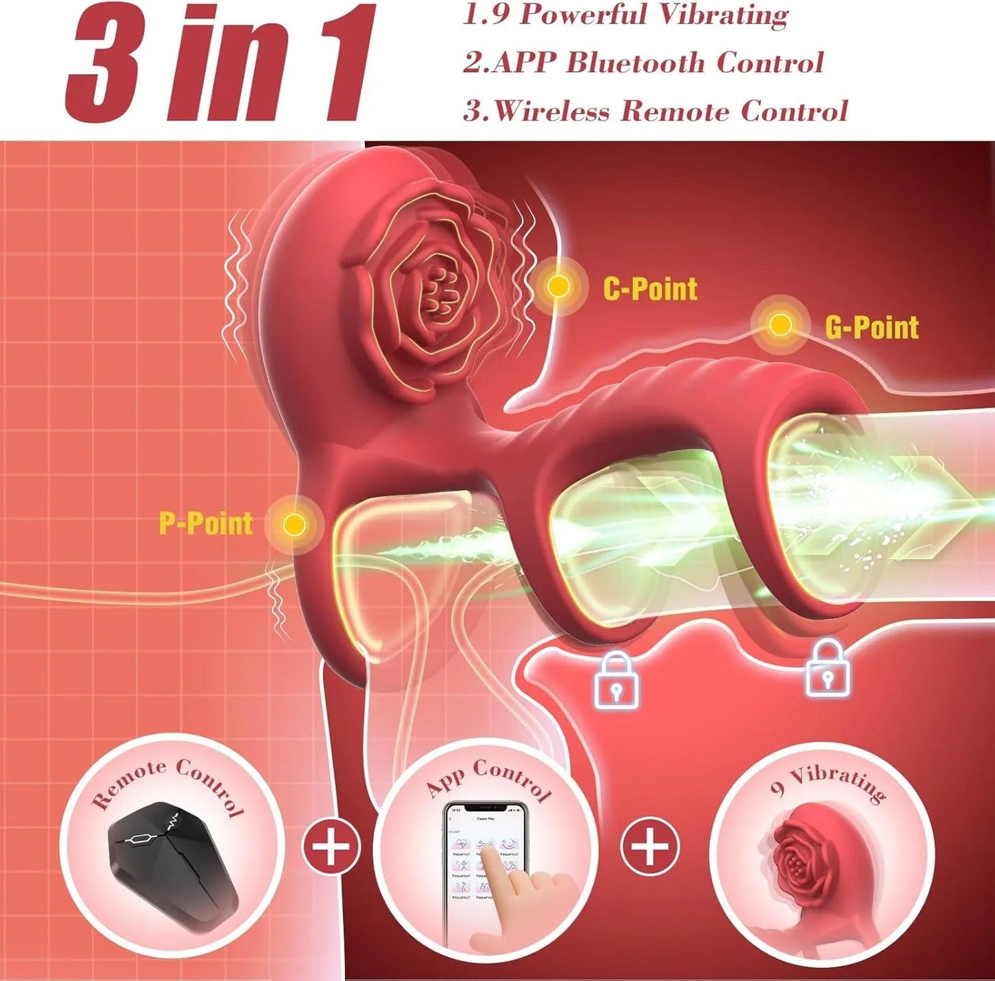 2025 Couples Passion Rose Ring