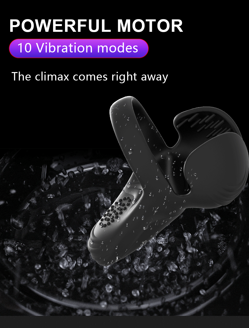 💥2025 NEW Penis Ring with Prostate and Ball Vibrator for Stronger Erections Nighty