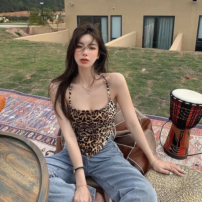 "Wild Desire" Leopard Crop Top Lacy Bliss