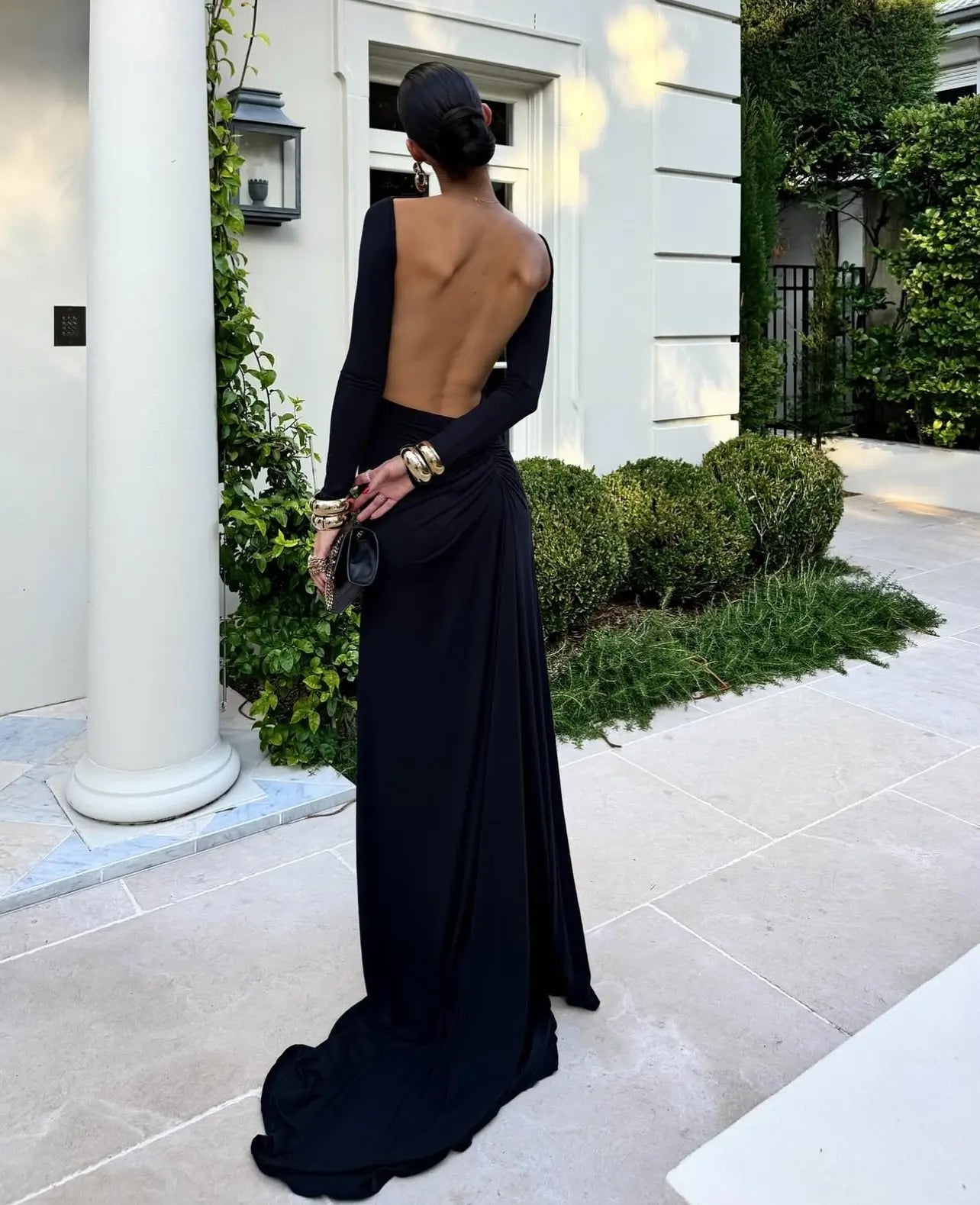 Sheer Backless Dress Lacy Bliss