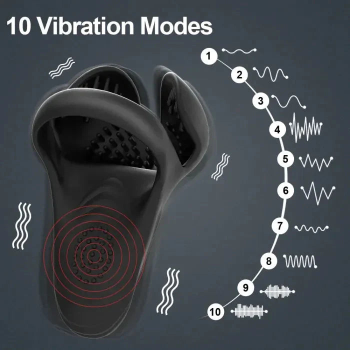 💥2025 NEW Penis Ring with Prostate and Ball Vibrator for Stronger Erections Nighty