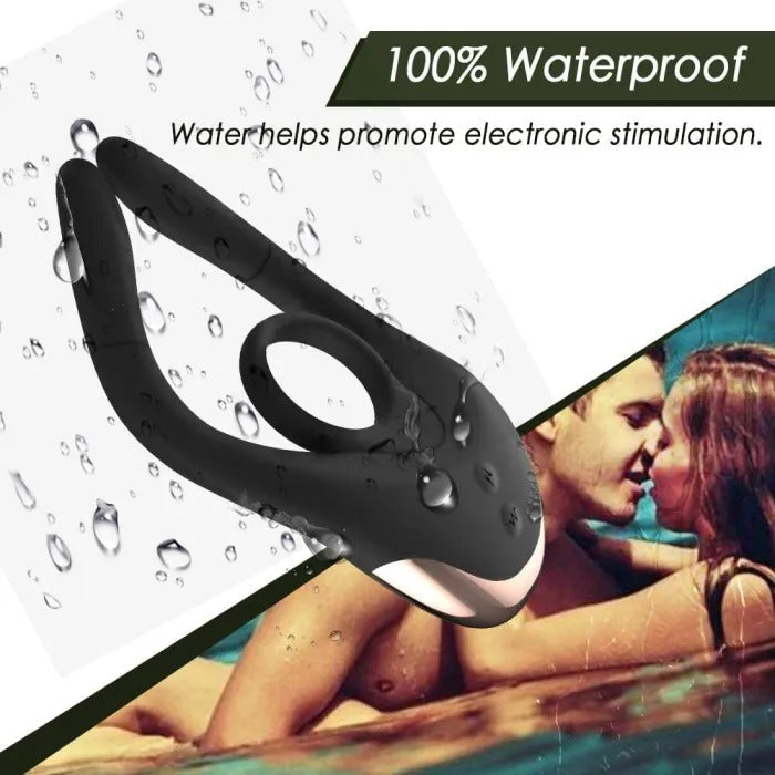 💥2025 New Shock Cock Ring- 4 in 1 Couple Toy Penis Ring Nighty