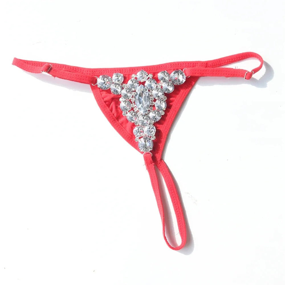 Lacy Bliss™ Rhinestones Thong Lacy Bliss Panties