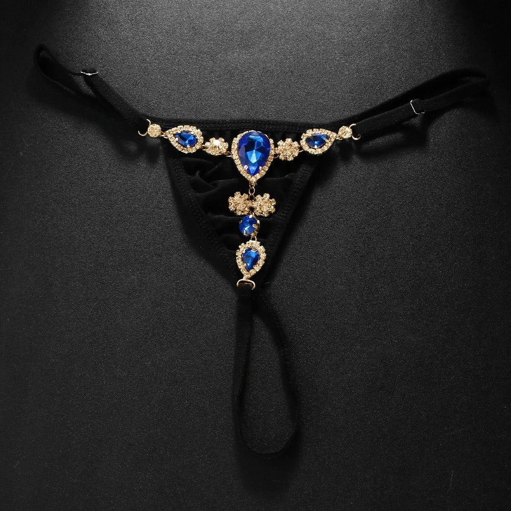 Lacy Bliss™ Sapphire Thong Lacy Bliss Panties