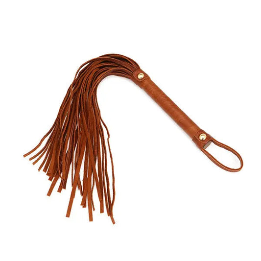 Lacy Bliss™ Brown Leather Whip Lavah Intimates harness