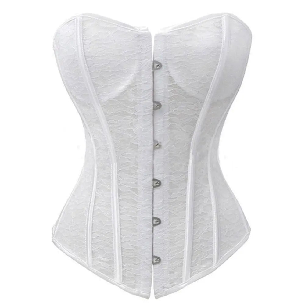 Lacy Bliss™ Model CT448 LORETTA LACE LINGERIE OVERBUST CORSET