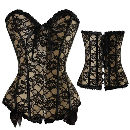 Lacy Bliss™ Model CT420 LORETTA LACE LINGERIE OVERBUST CORSET