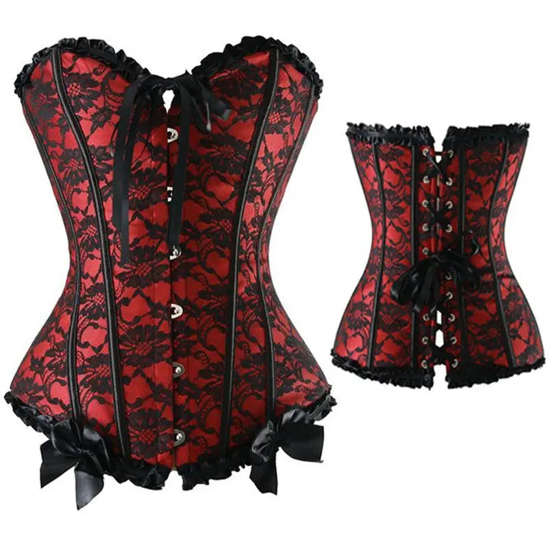Lacy Bliss™ Model CT420 LORETTA LACE LINGERIE OVERBUST CORSET