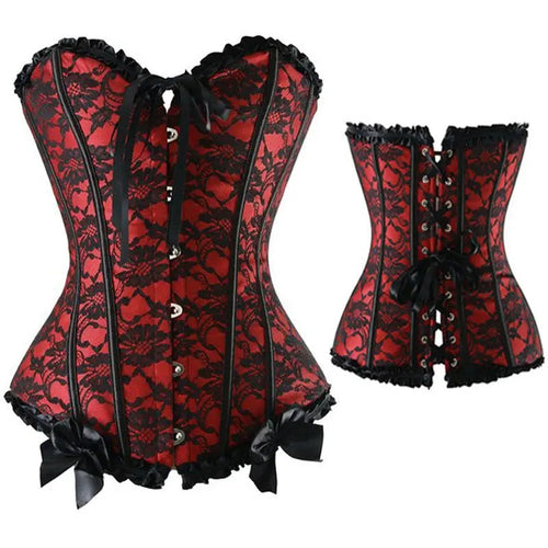 Lacy Bliss™ Model CT420 LORETTA LACE LINGERIE OVERBUST CORSET
