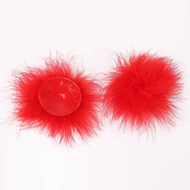 Lacy Bliss™ Faux Fur Pasties Lavah Intimates pasties
