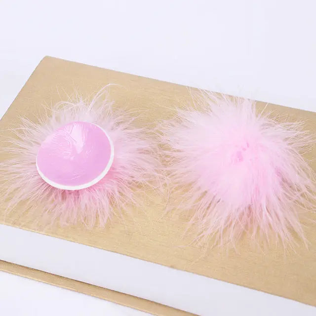Lacy Bliss™ Faux Fur Pasties Lavah Intimates pasties