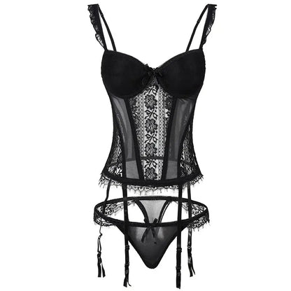 Lacy Bliss™ Clementine Lace Corset LINGERIE DROPSHIPPING STORE Lace Corset