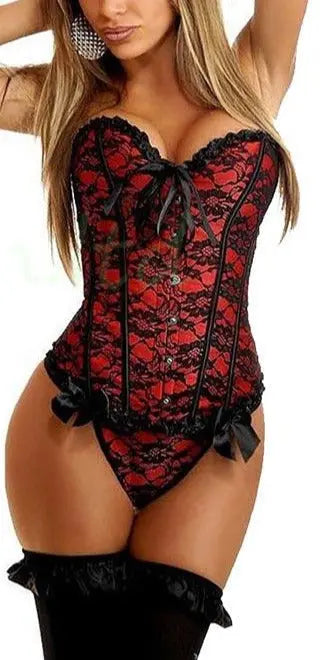 Lacy Bliss™ Model CT420 LORETTA LACE LINGERIE OVERBUST CORSET