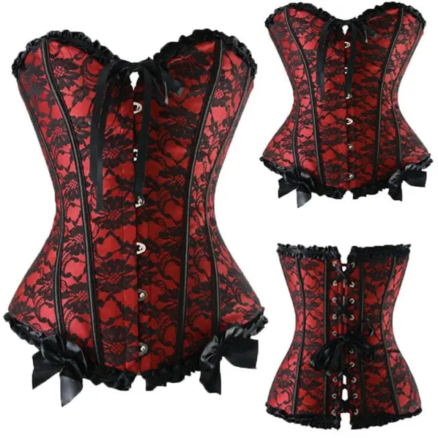 Lacy Bliss™ Model CT420 LORETTA LACE LINGERIE OVERBUST CORSET