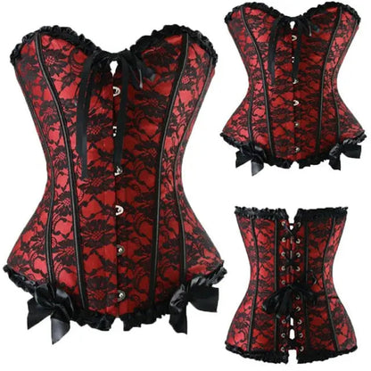 Lacy Bliss™ Model CT420 LORETTA LACE LINGERIE OVERBUST CORSET