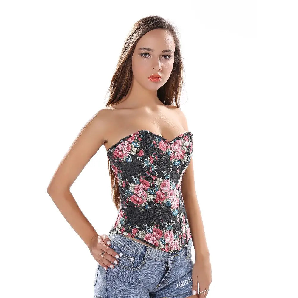 Lacy Bliss™ Model CT446 LORETTA LACE LINGERIE OVERBUST CORSET