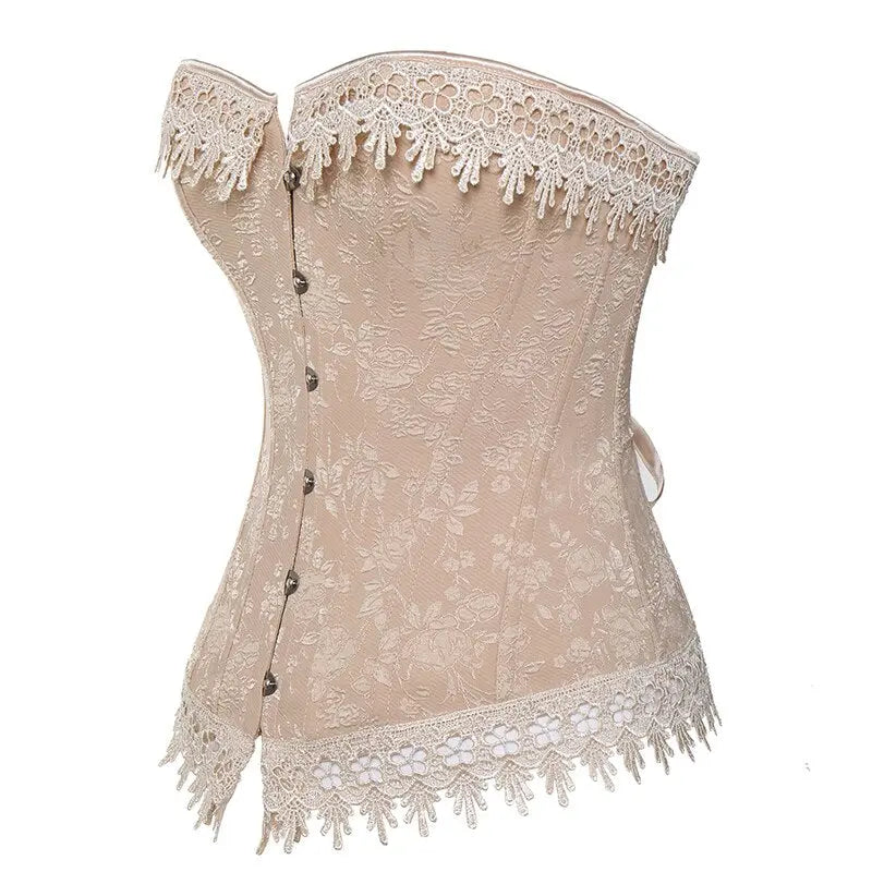 Lacy Bliss™ Model CT404 LORETTA LACE LINGERIE OVERBUST CORSET