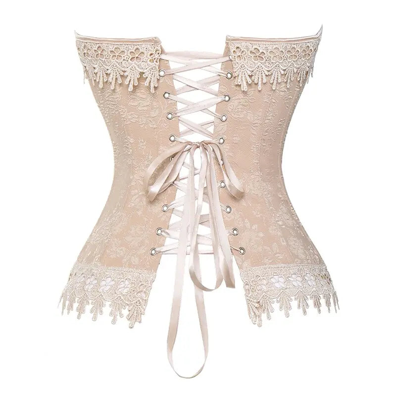 Lacy Bliss™ Model CT404 LORETTA LACE LINGERIE OVERBUST CORSET