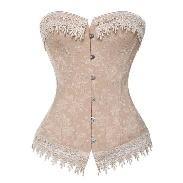 Lacy Bliss™ Model CT404 LORETTA LACE LINGERIE OVERBUST CORSET