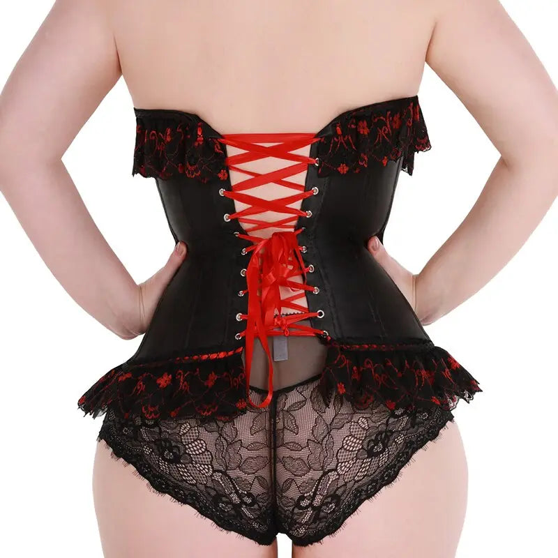 Lacy Bliss™ Model CT412 LORETTA LACE LINGERIE OVERBUST CORSET