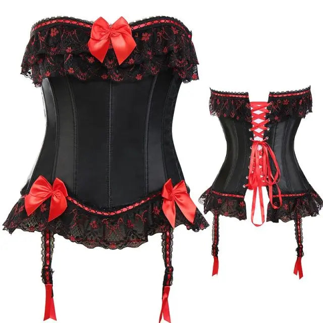 Lacy Bliss™ Model CT412 LORETTA LACE LINGERIE OVERBUST CORSET