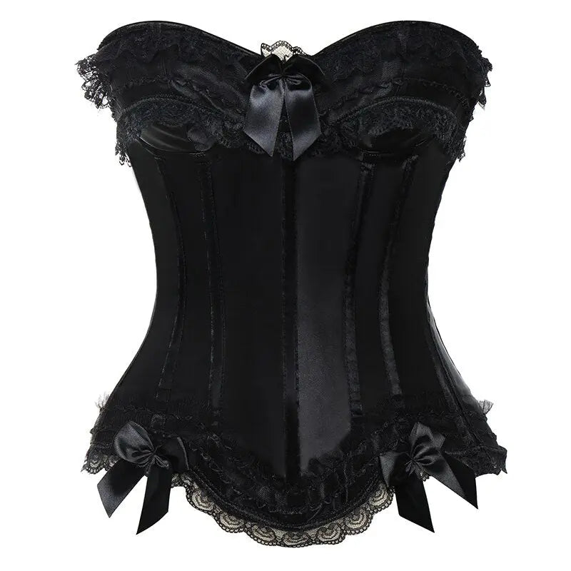 Lacy Bliss™ Model CT410 LORETTA LACE LINGERIE OVERBUST CORSET