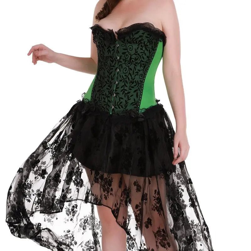 Lacy Bliss™ Model CT403 LORETTA LACE LINGERIE OVERBUST CORSET