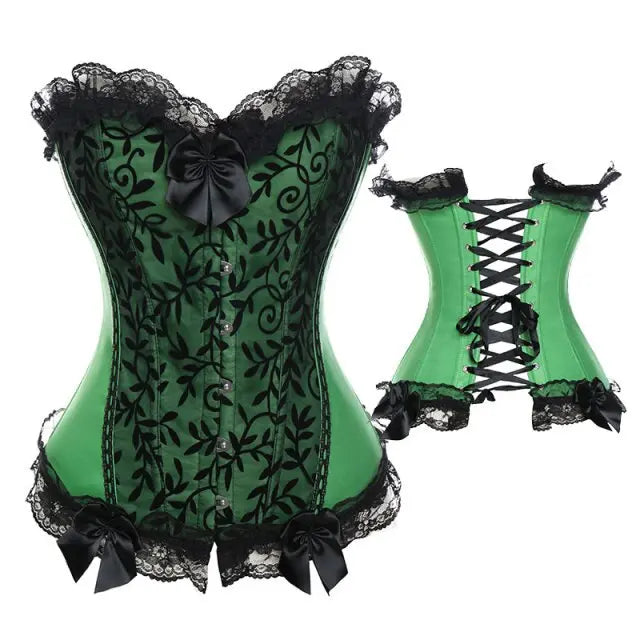 Lacy Bliss™ Model CT403 LORETTA LACE LINGERIE OVERBUST CORSET