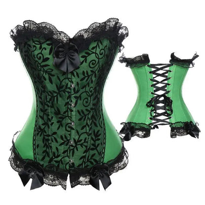Lacy Bliss™ Model CT403 LORETTA LACE LINGERIE OVERBUST CORSET