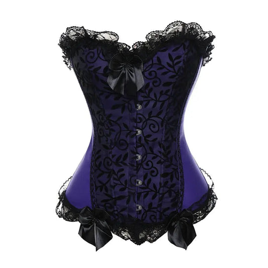 Lacy Bliss™ Model CT403 LORETTA LACE LINGERIE OVERBUST CORSET