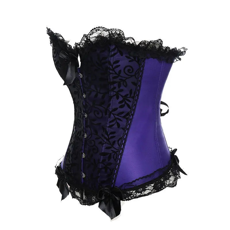 Lacy Bliss™ Model CT403 LORETTA LACE LINGERIE OVERBUST CORSET