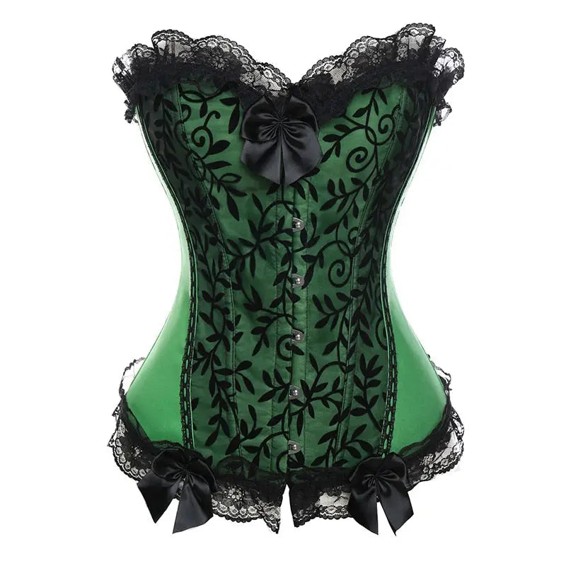 Lacy Bliss™ Model CT403 LORETTA LACE LINGERIE OVERBUST CORSET