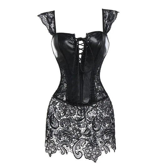 Lacy Bliss™ Model CD303 LORETTA LACE LINGERIE Corset Dress