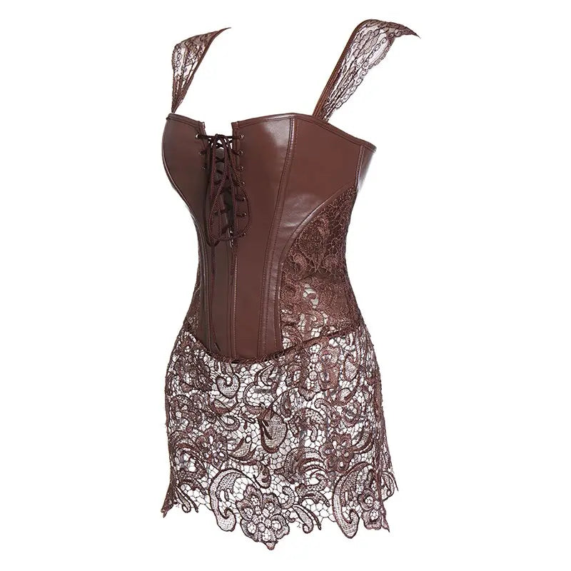 Lacy Bliss™ Model CD303 LORETTA LACE LINGERIE Corset Dress