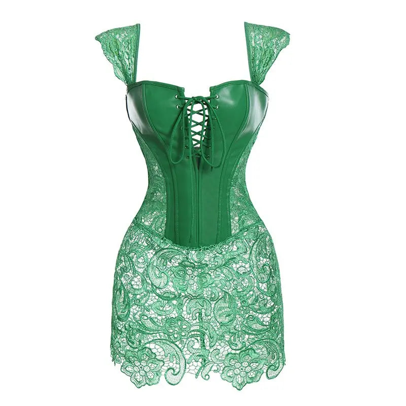 Lacy Bliss™ Model CD303 LORETTA LACE LINGERIE Corset Dress