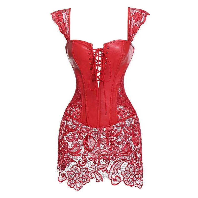 Lacy Bliss™ Model CD303 LORETTA LACE LINGERIE Corset Dress