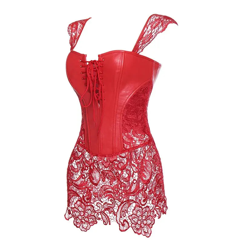 Lacy Bliss™ Model CD303 LORETTA LACE LINGERIE Corset Dress