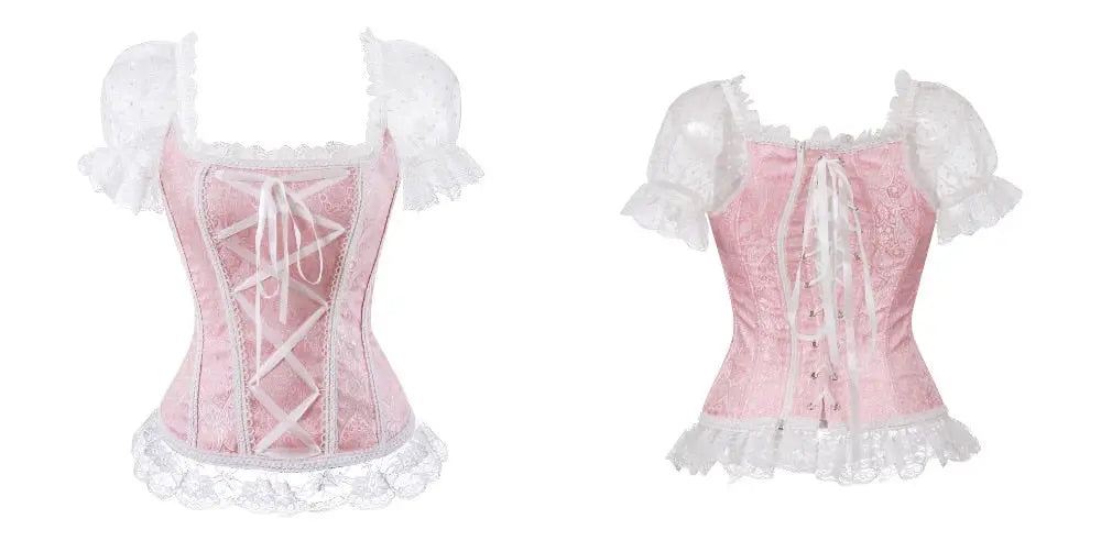 Lacy Bliss™ Model CT442 LORETTA LACE LINGERIE OVERBUST CORSET