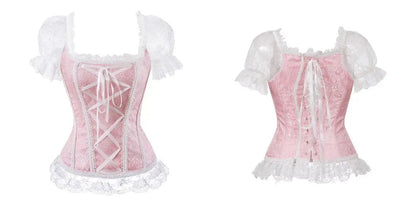Lacy Bliss™ Model CT442 LORETTA LACE LINGERIE OVERBUST CORSET
