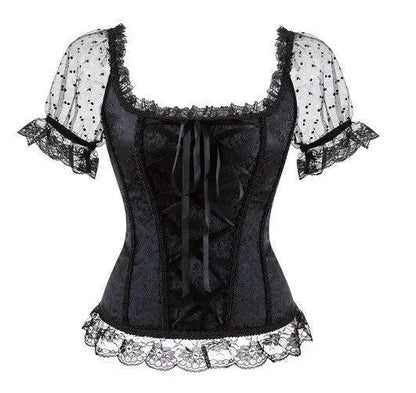 Lacy Bliss™ Model CT442 LORETTA LACE LINGERIE OVERBUST CORSET