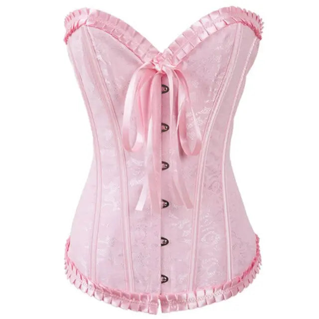 Lacy Bliss™ Model CT445 LORETTA LACE LINGERIE OVERBUST CORSET