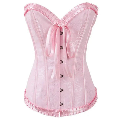 Lacy Bliss™ Model CT445 LORETTA LACE LINGERIE OVERBUST CORSET