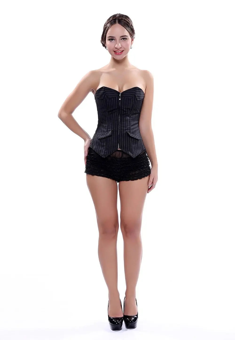 Lacy Bliss™ Model CT440 LORETTA LACE LINGERIE OVERBUST CORSET